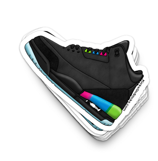 Jordan 3 "Quai 54" Sneaker Sticker