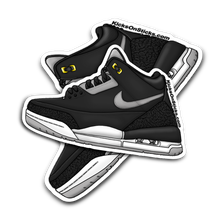 Jordan 3 "Tinker Black" Black Sneaker Sticker