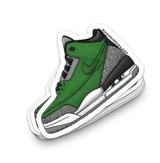 Jordan 3 "Tinker Oregon PE" Sneaker Sticker