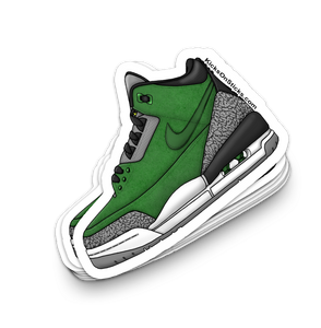 Jordan 3 "Tinker Oregon PE" Sneaker Sticker