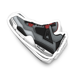 Jordan 4 "Infrared" Sneaker Sticker