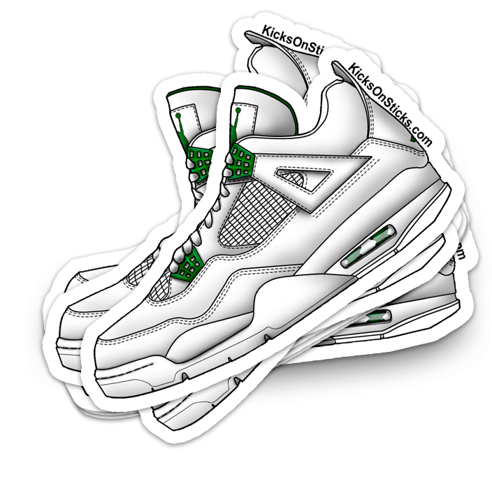 Jordan 4 "Metallic Green" Sneaker Sticker