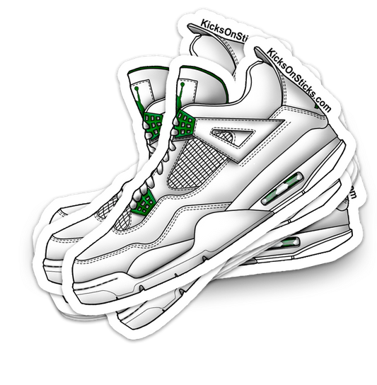Jordan 4 "Metallic Green" Sneaker Sticker