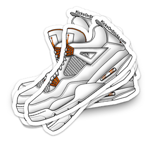 Jordan 4 "Metallic Orange" Sneaker Sticker