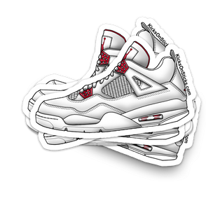 Jordan 4 "Metallic Red" Sneaker Sticker