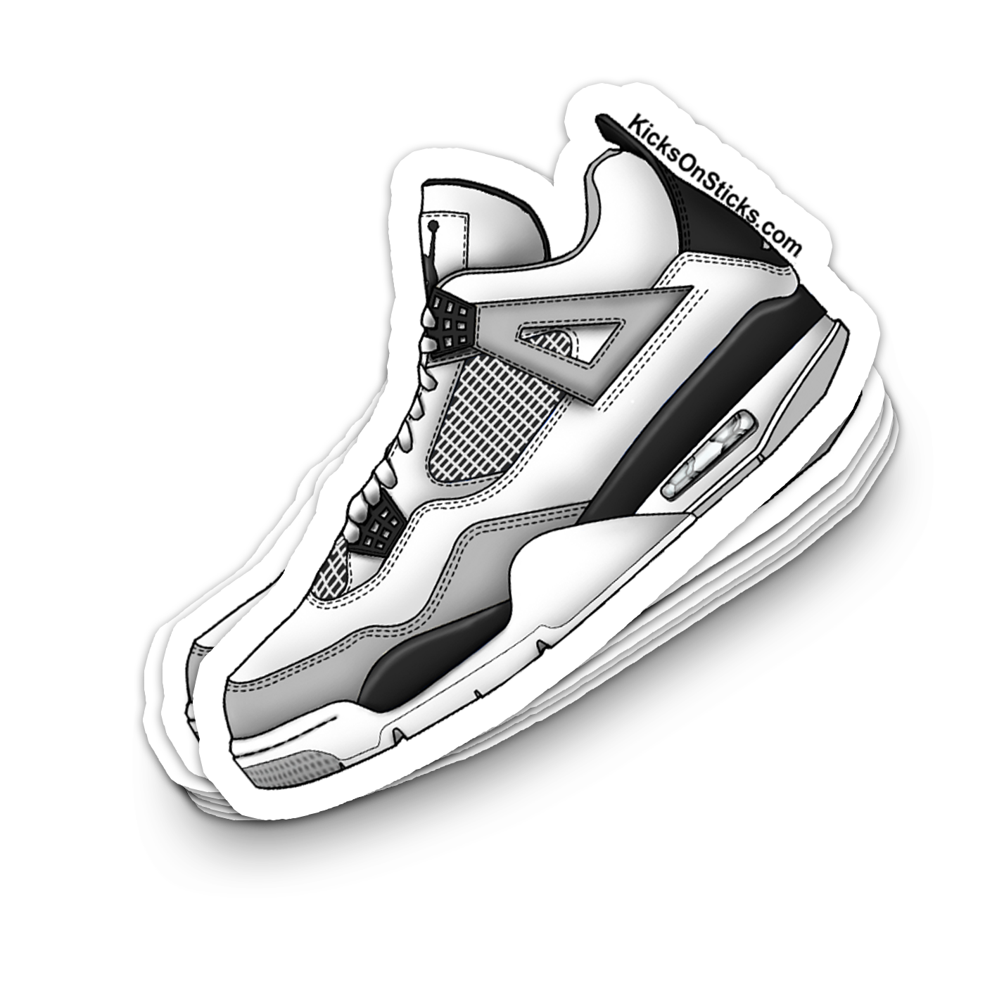 Jordan 4 "Military Black" Sneaker Sticker