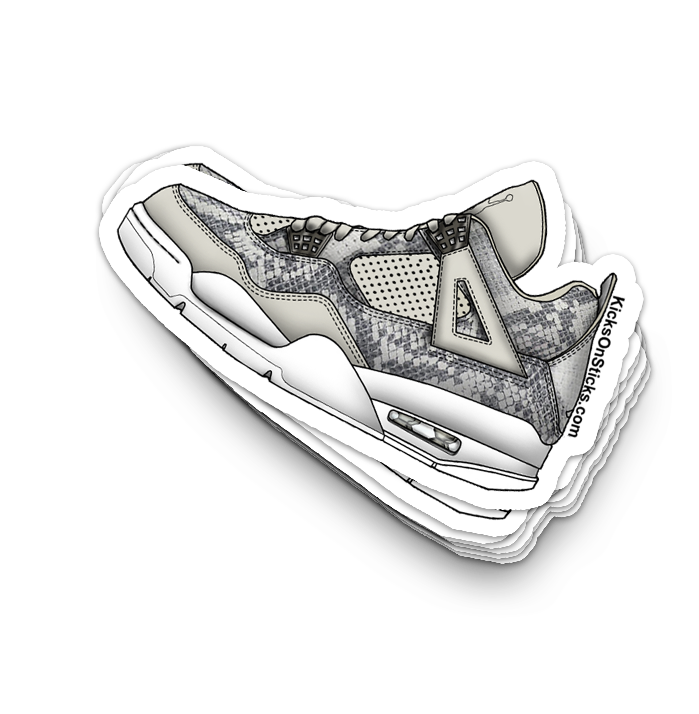 Jordan 4 "Pinnacle White" Sneaker Sticker