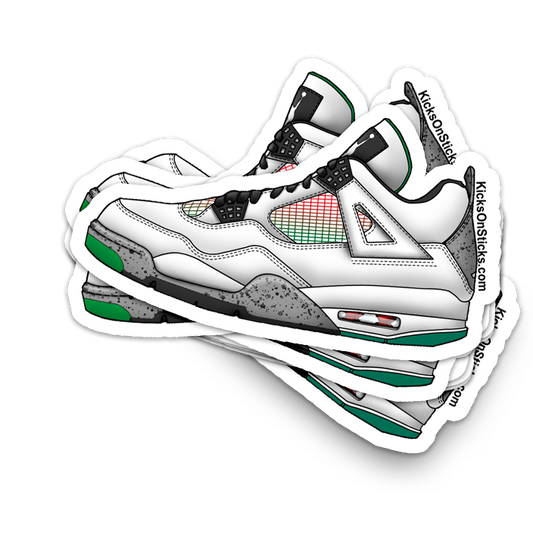 Jordan 4 "Rasta" Sneaker Sticker