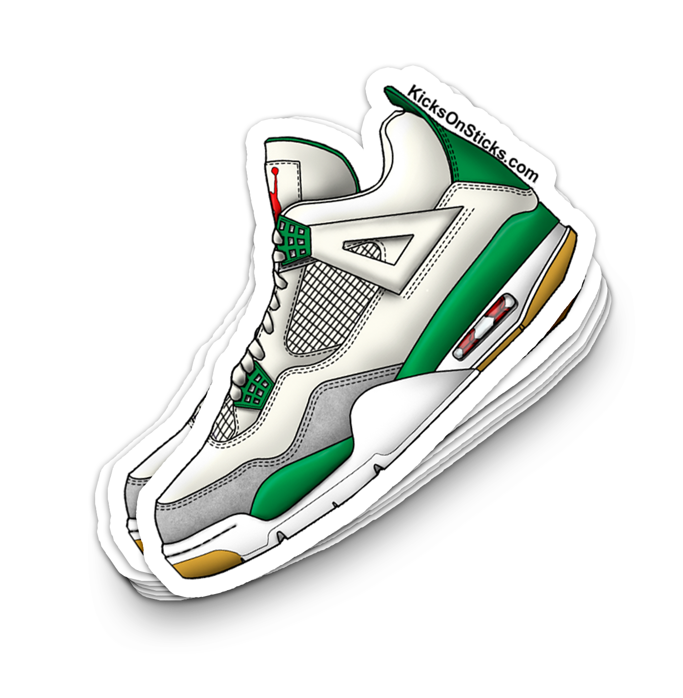 Jordan 4 "SB Pine Green" Sneaker Sticker