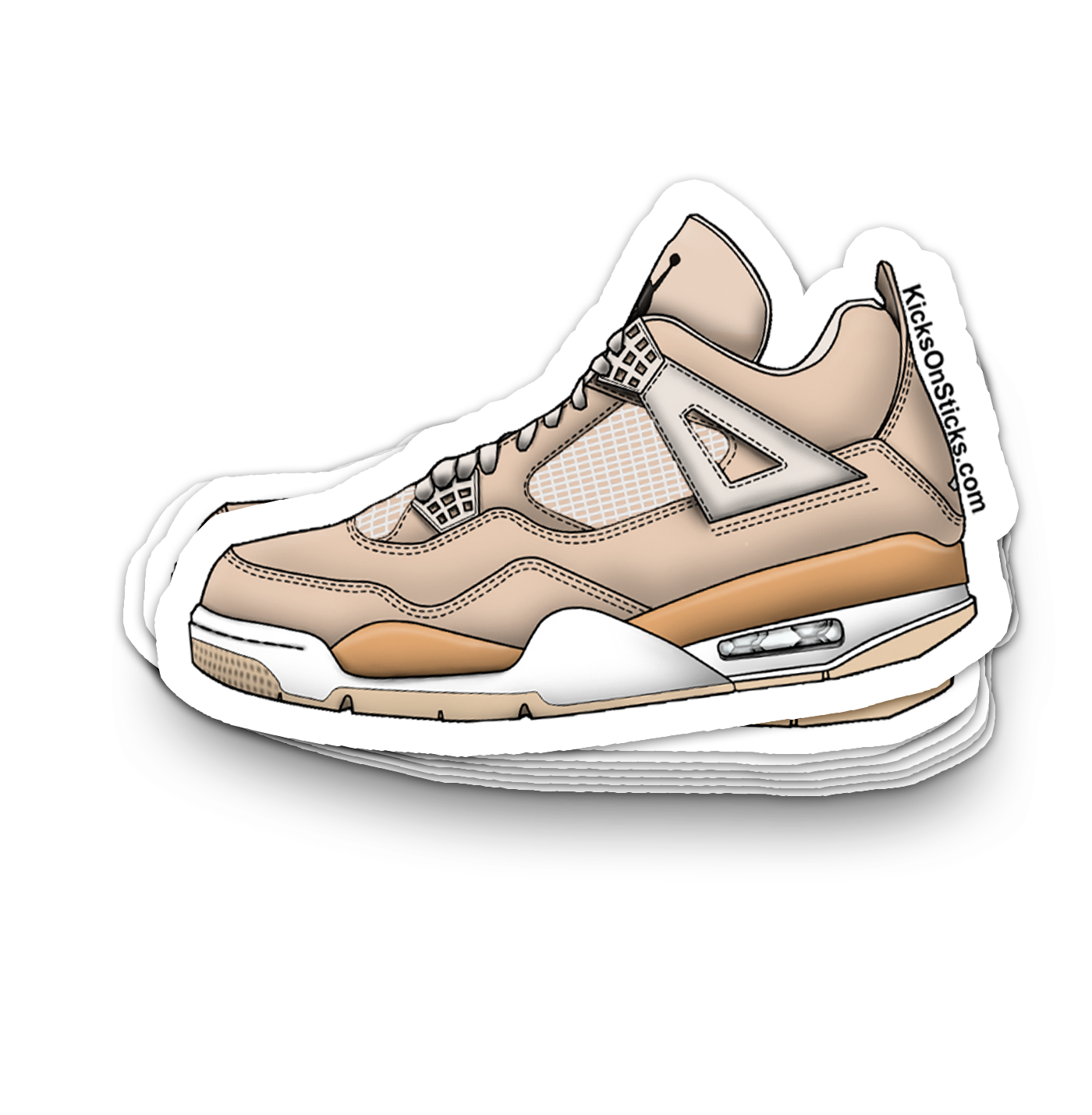 Jordan 4 "Shimmer" Sneaker Sticker