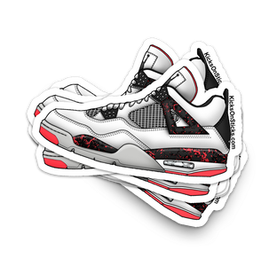 Jordan 4 "Pale Crimson" Sneaker Sticker