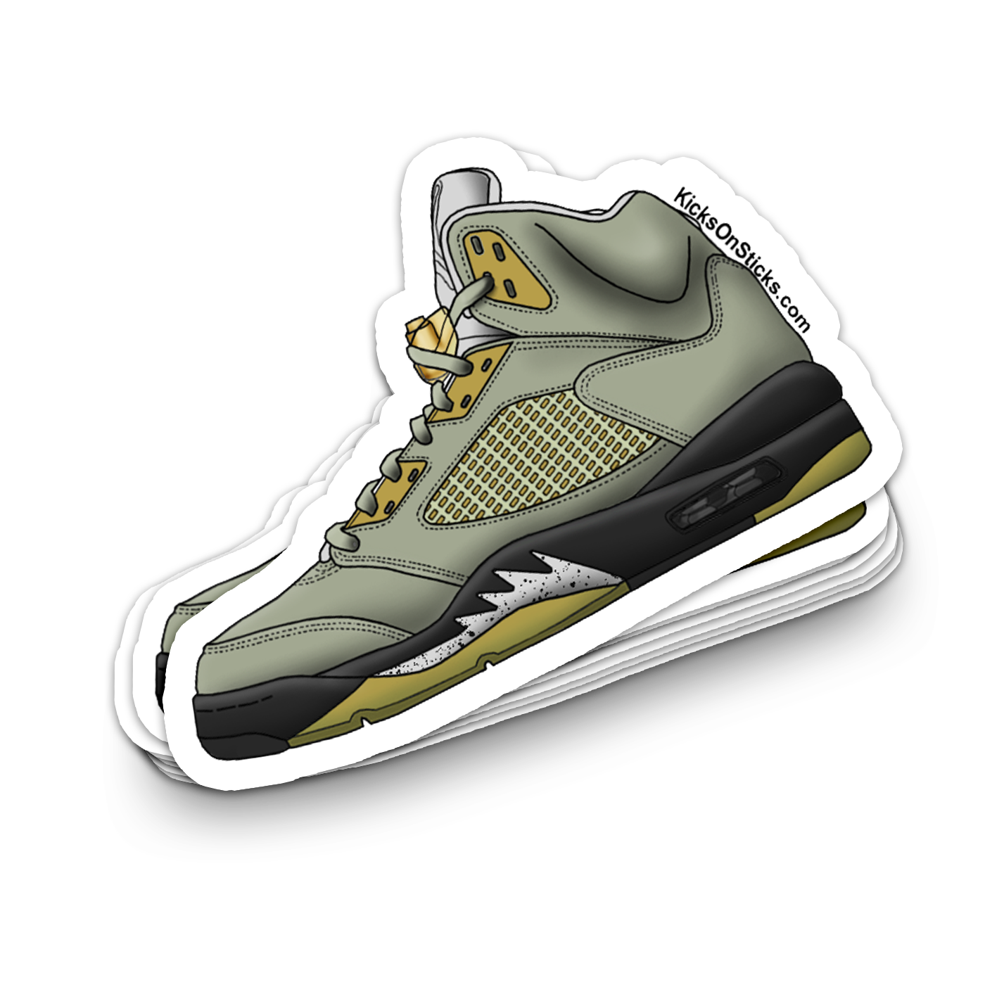 Jordan 5 "Jade Horizon" Sneaker Sticker