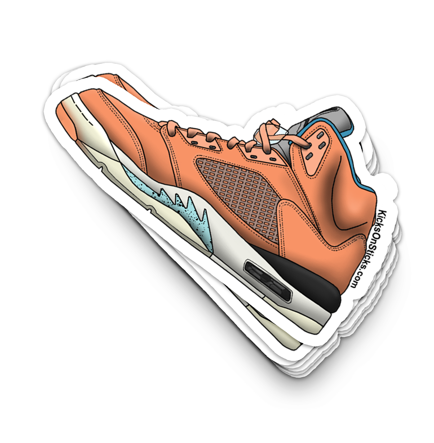 Jordan 5 "Khaled Crimson Bliss" Sneaker Sticker