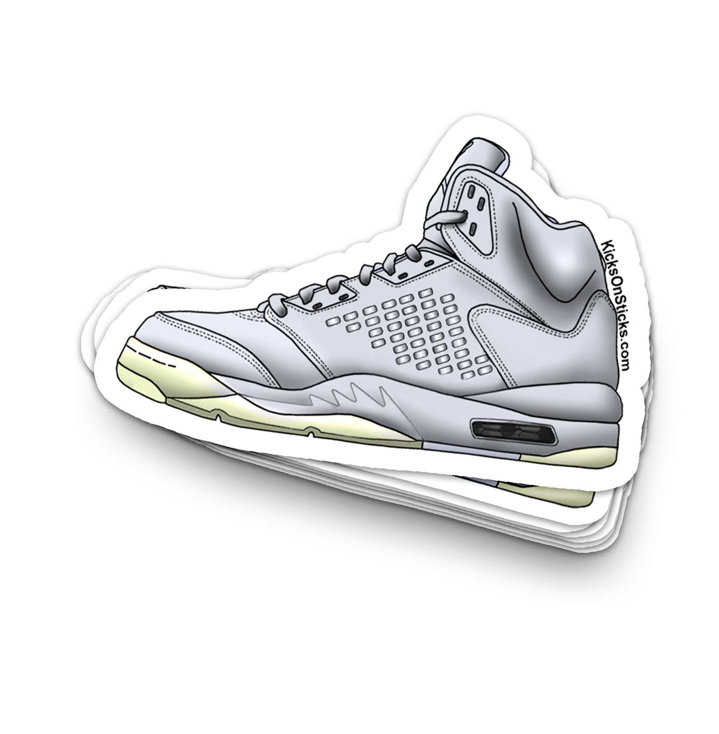 Jordan 5 "Pinnacle Pure Platinum" Sneaker Sticker