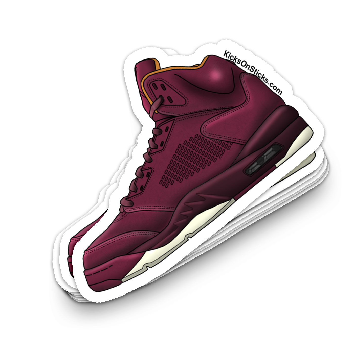 Jordan 5 "Pinnacle Wine" Sneaker Sticker