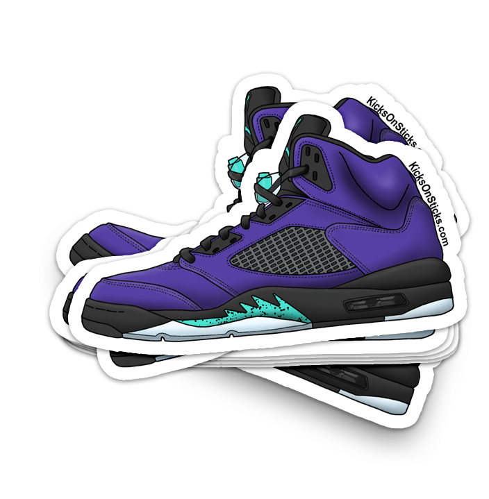Jordan 5 "Purple Grape" Sneaker Sticker