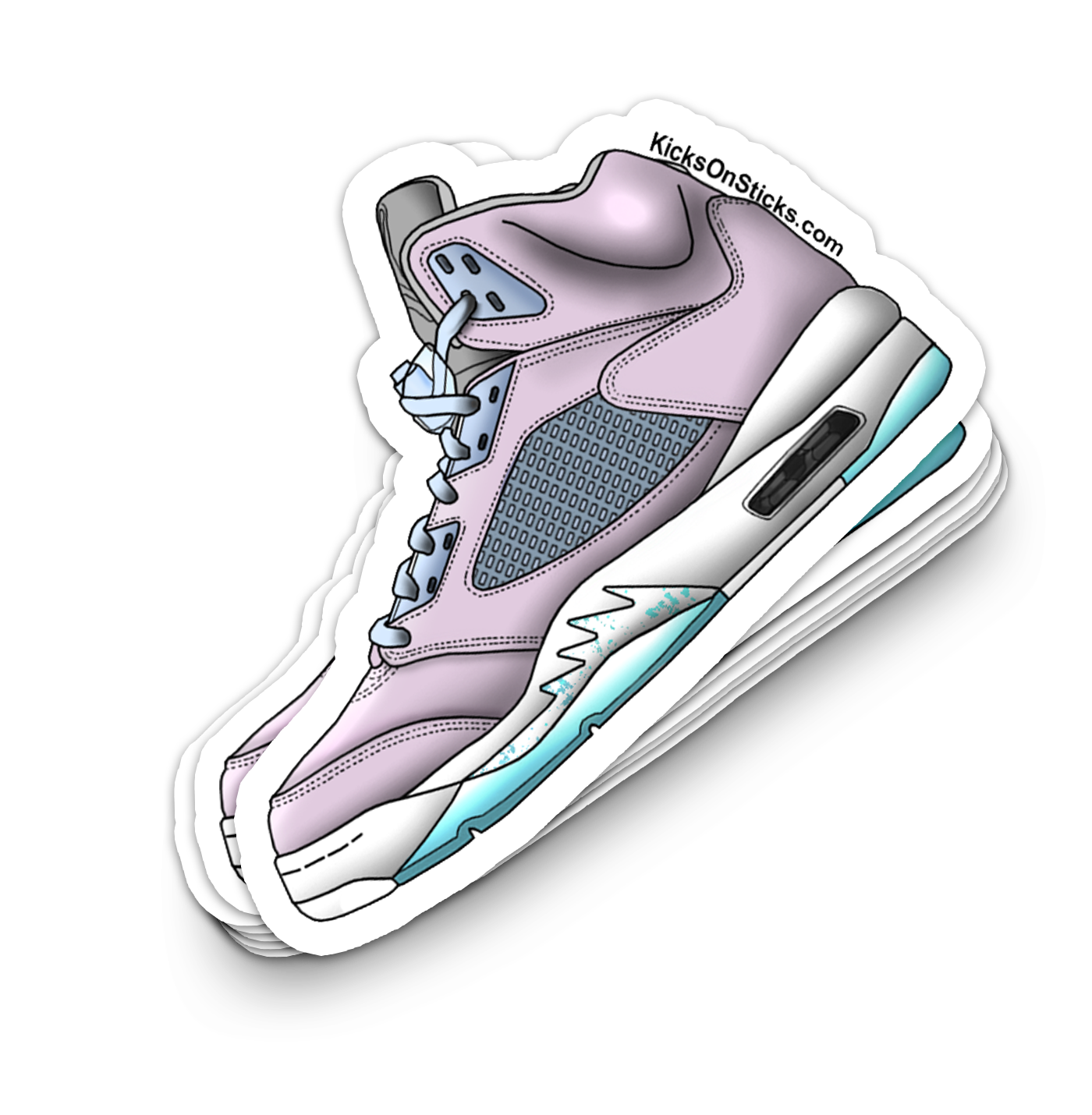 Jordan 5 "Regal Pink Easter" Sneaker Sticker
