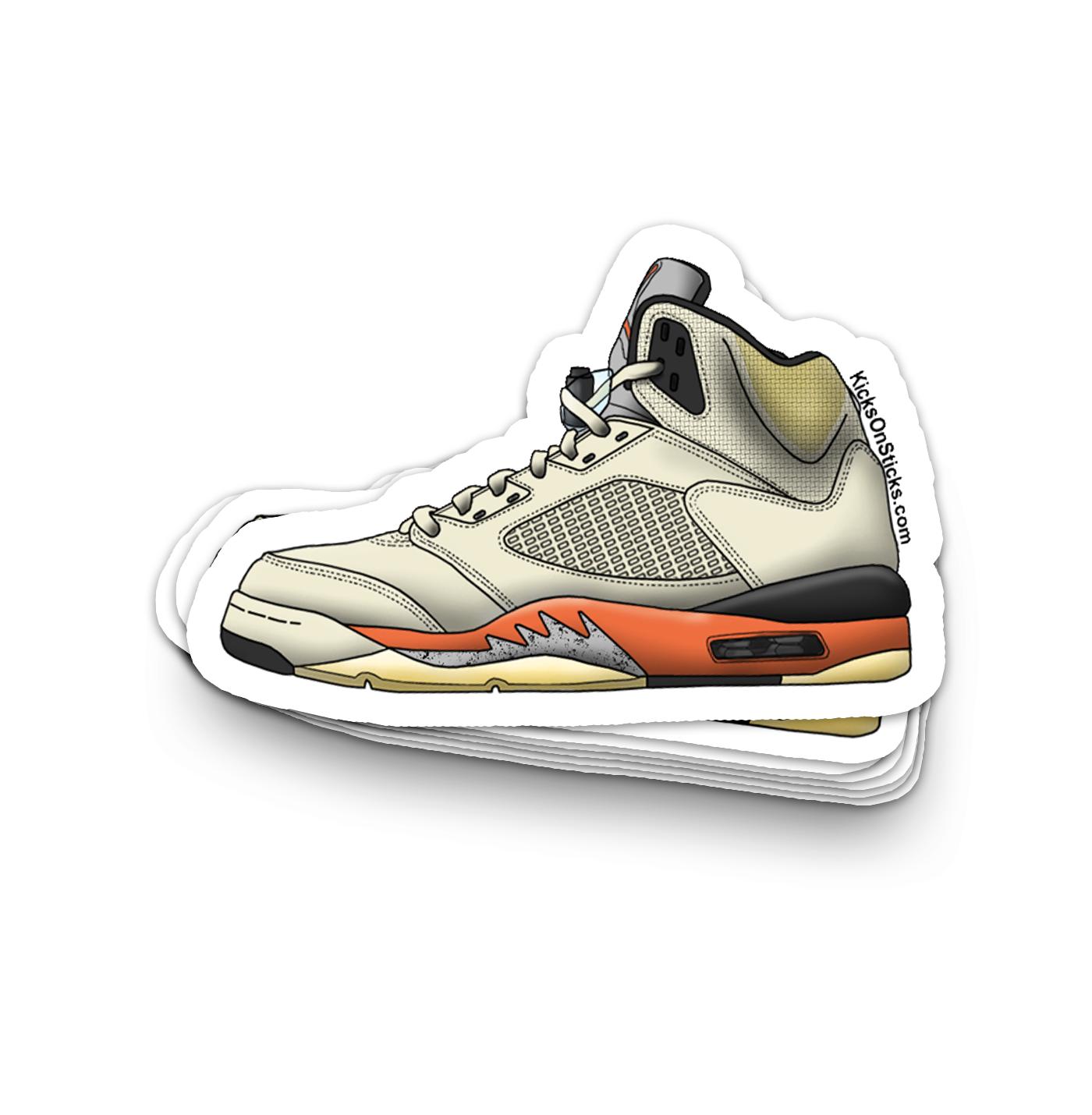 Jordan 5 "Shattered" Sneaker Sticker