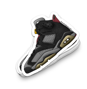 Jordan 6 "Bordeaux" Sneaker Sticker