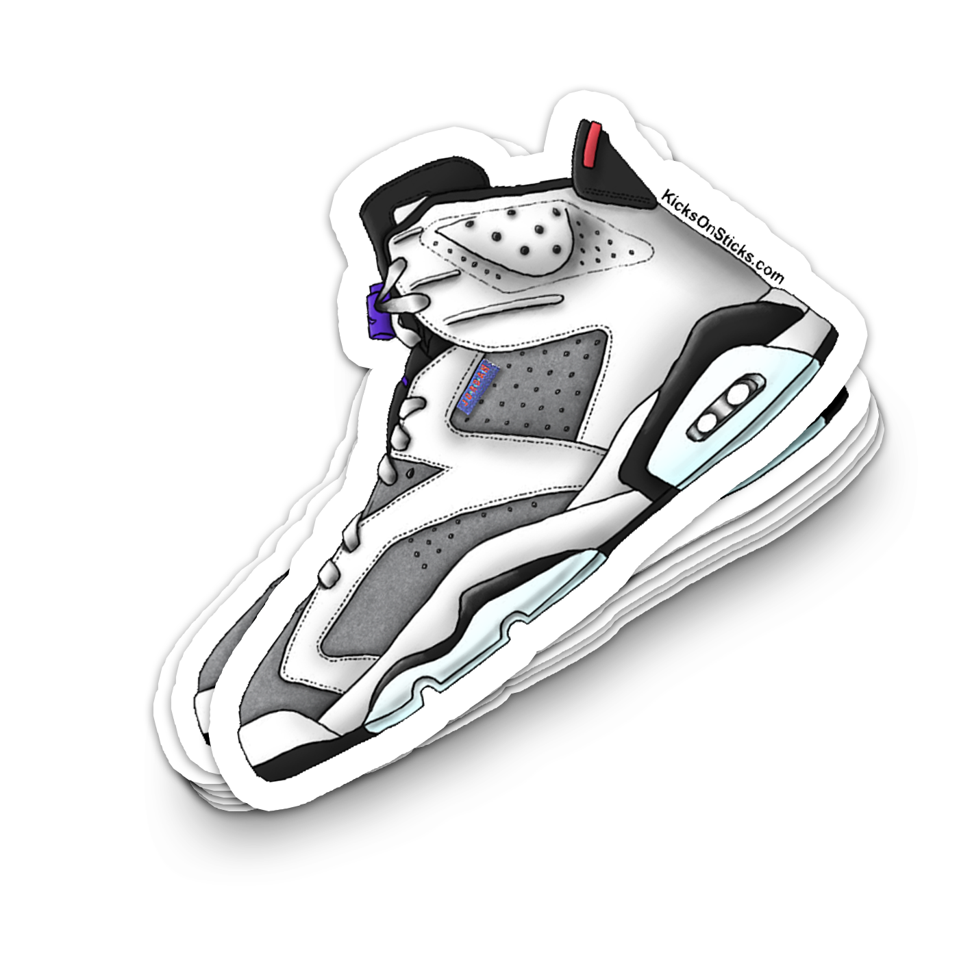Jordan 6 "Flint Tinker" Sneaker Sticker