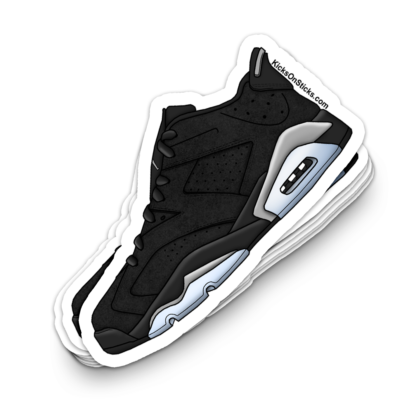 Jordan 6 Low "Chrome" Sneaker Sticker