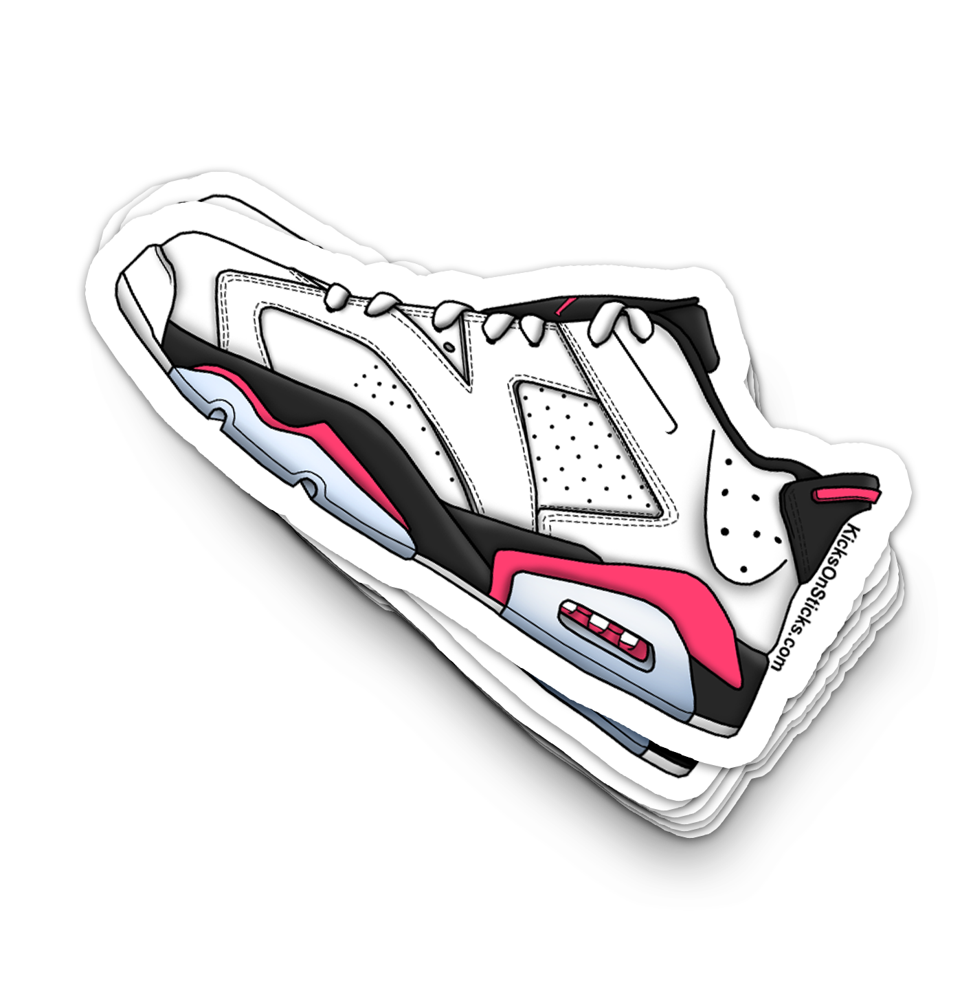 Jordan 6 Low "Infrared" Sneaker Sticker