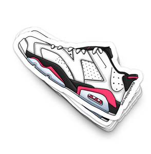 Jordan 6 Low "Infrared" Sneaker Sticker