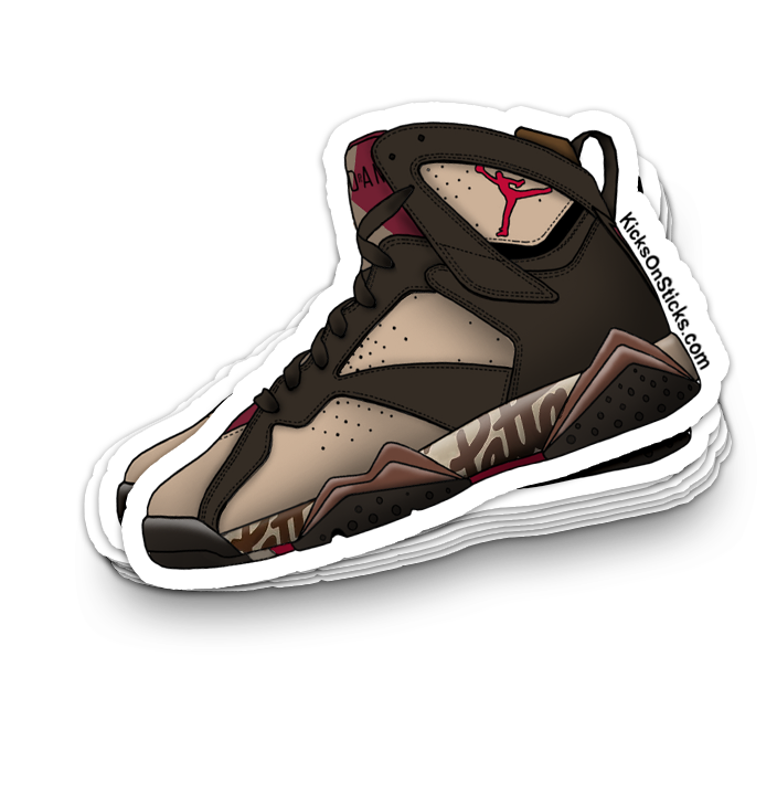 Jordan 7 Patta Shimmer Sneaker Sticker