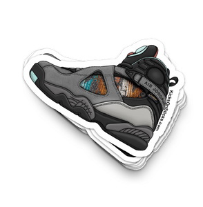 Jordan 8 "N7 Pendleton" Sneaker Sticker