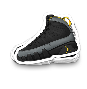 Jordan  9 "Charcoal Gold" Sneaker Sticker