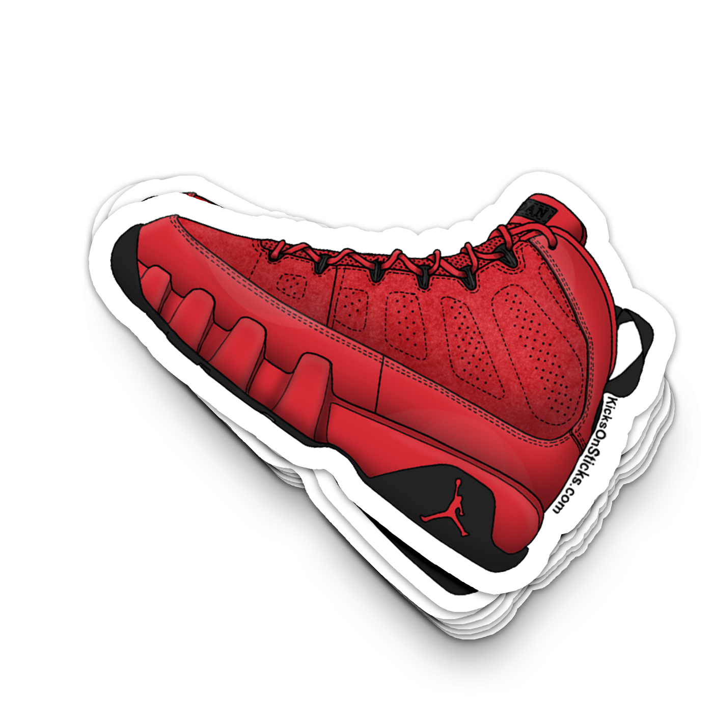 Jordan  9 "Chile Red" Sneaker Sticker