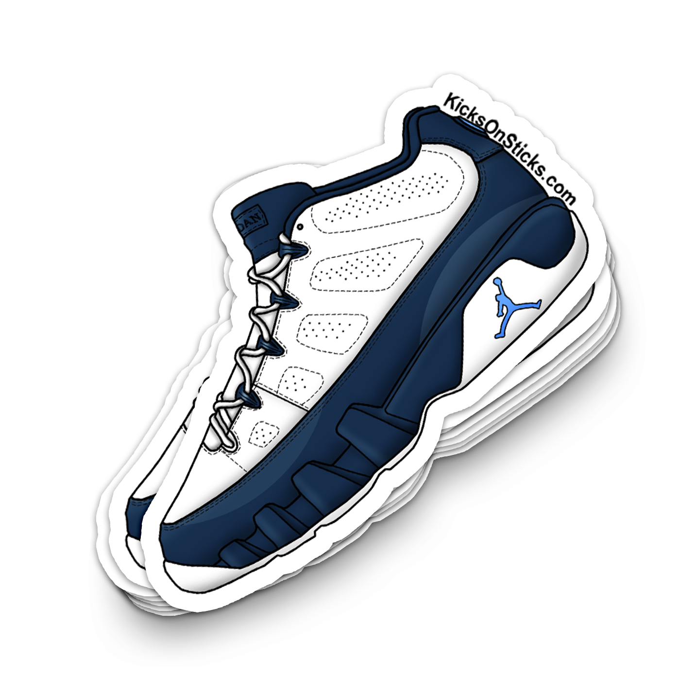 Jordan  9 Low "Blue Pearl" Sneaker Sticker