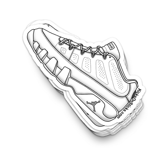 Jordan  9 Low "Chrome" Sneaker Sticker