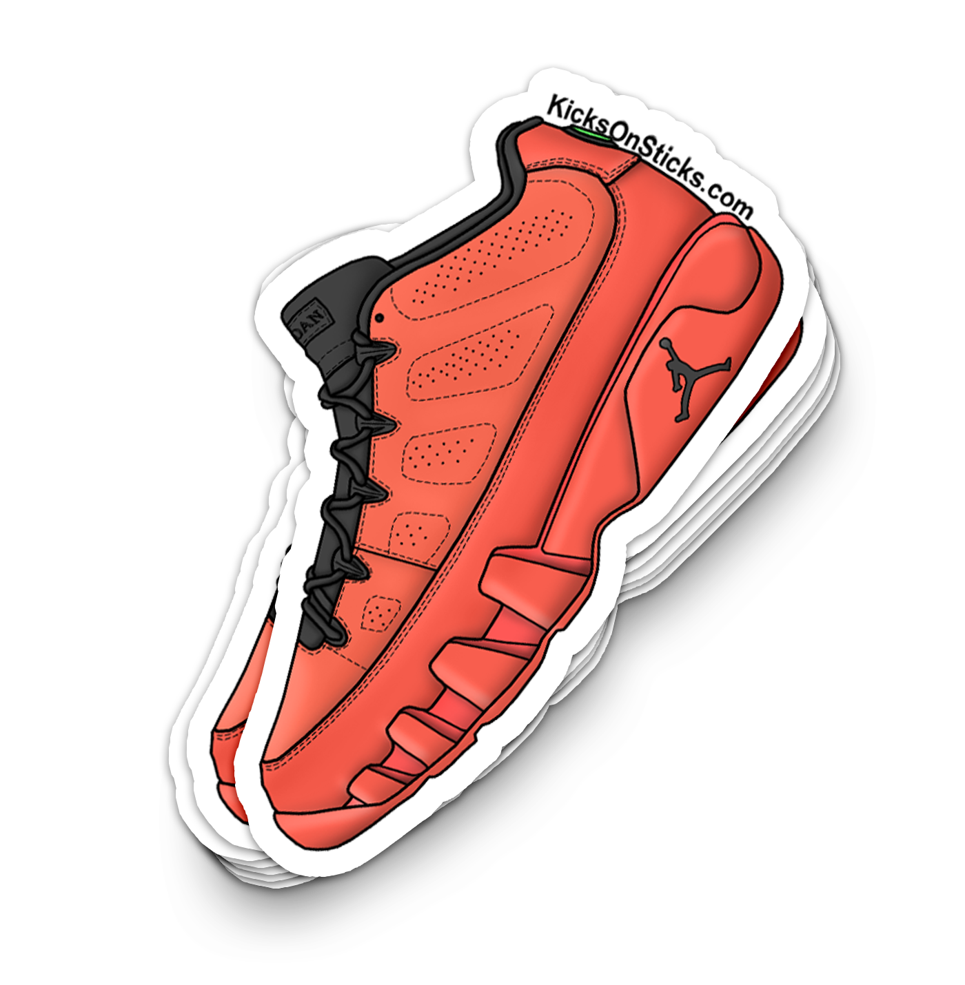 Jordan  9 Low "Mango" Sneaker Sticker