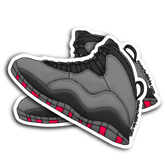 Jordan 10 "Infrared Grey" Sneaker Sticker