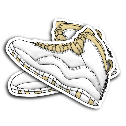 Jordan 10 "Linen" Sneaker Sticker