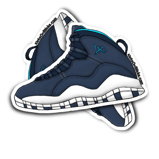 Jordan 10 "Los Angeles" Sneaker Sticker