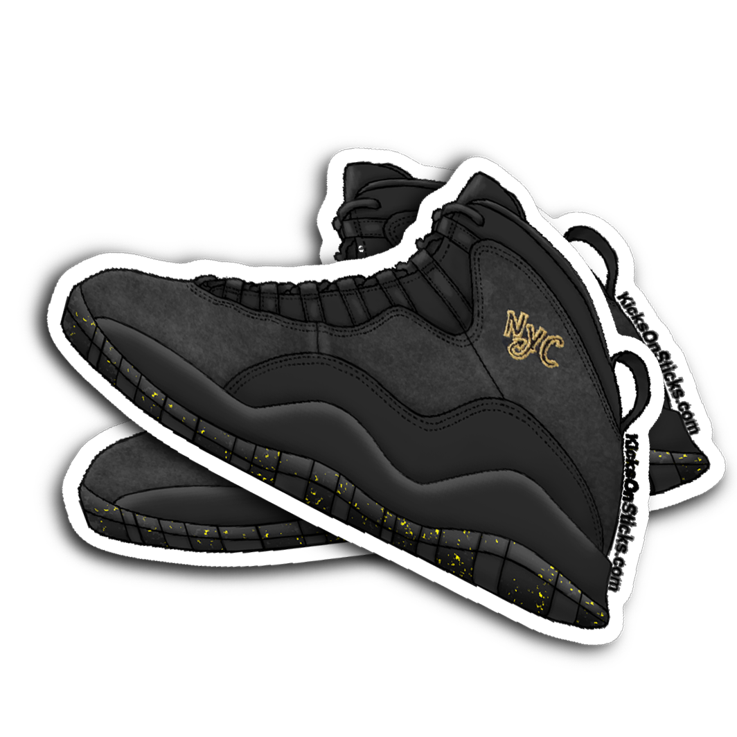 Jordan 10 "NYC" Sneaker Sticker