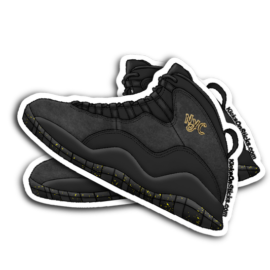 Jordan 10 "NYC" Sneaker Sticker