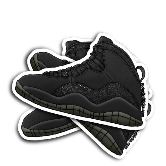 Jordan 10 "OVO" Black Sneaker Sticker