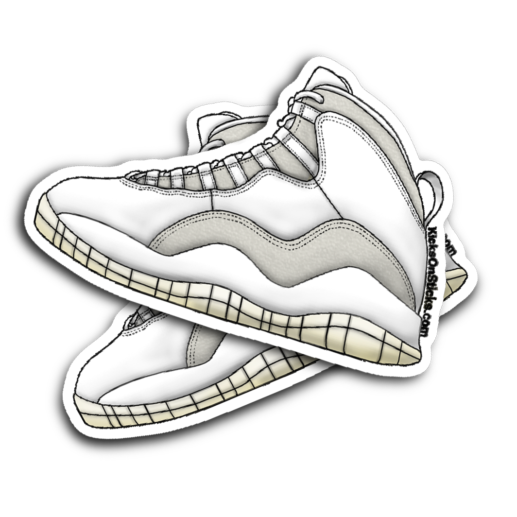 Jordan 10 "OVO" White Sneaker Sticker