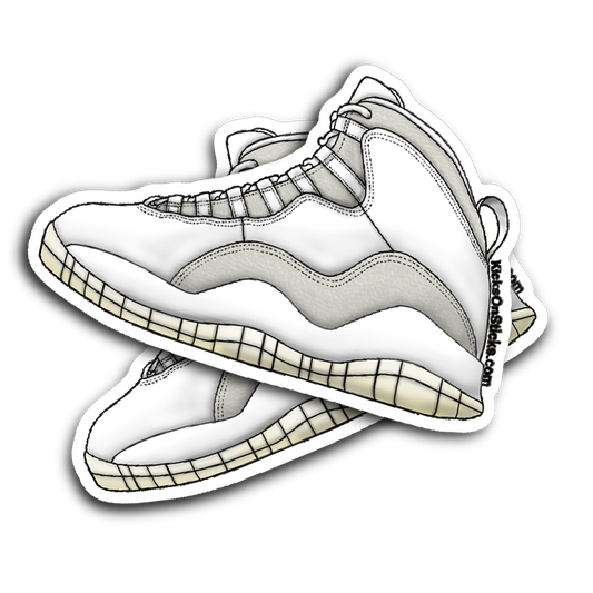 Jordan 10 "OVO" White Sneaker Sticker