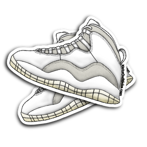Jordan 10 "OVO" White Sneaker Sticker