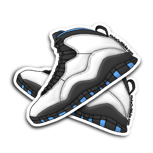 Jordan 10 "Powder Blue" Sneaker Sticker