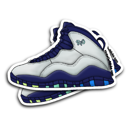 Jordan 10 "RIO" Sneaker Sticker