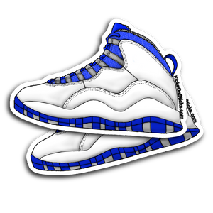 Jordan 10 "Royal" Sneaker Sticker