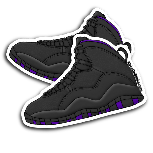 Jordan 10 "Sacramento" Sneaker Sticker