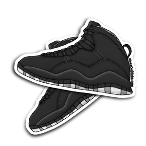 Jordan 10 "Stealth" Sneaker Sticker
