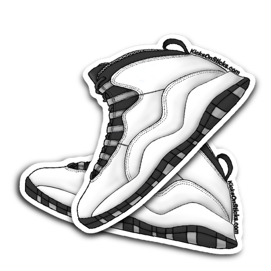 Jordan 10 "Steel" Sneaker Sticker