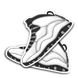 Jordan 10 "Steel" Sneaker Sticker